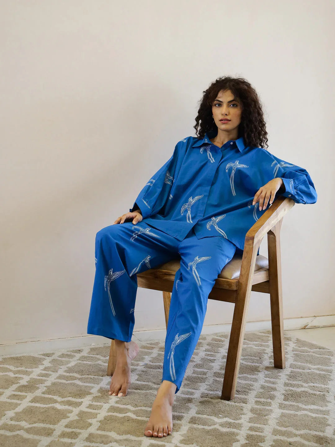 Cotton Printed Night Suit Set - SanskrutiHomes 