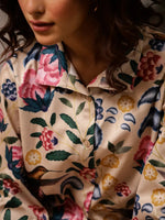 Multicolor Flower Printed velvet Coords - SanskrutiHomes 
