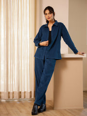 Blue Corduroy Co-Ord Set