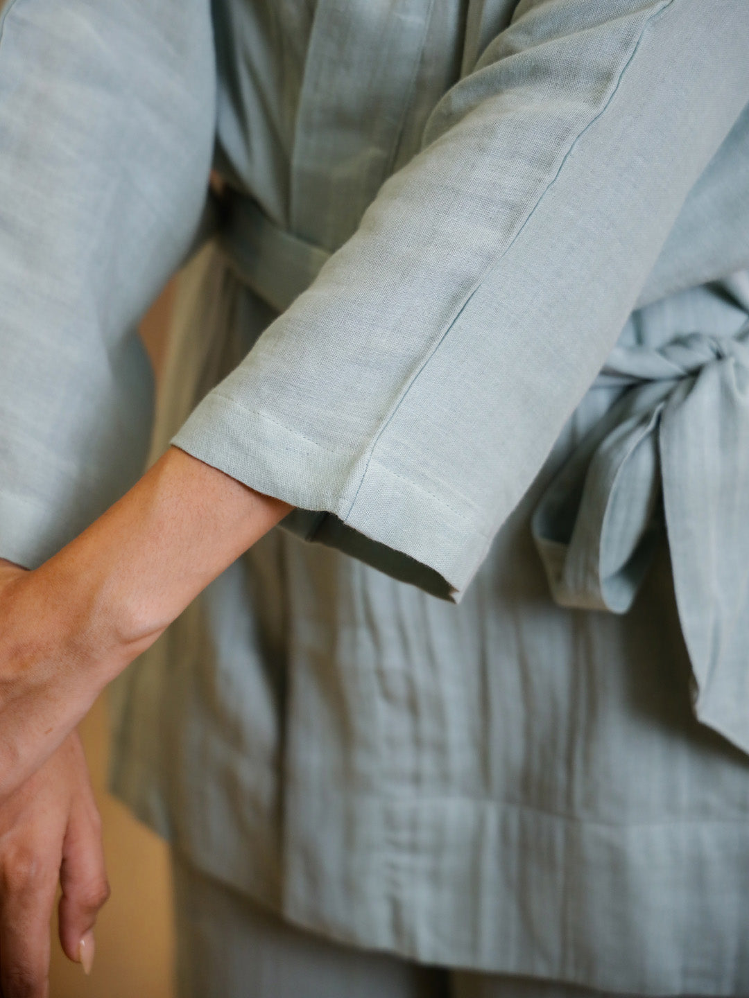 Set of 3 Cotton GAUZE Night Suit Set - SanskrutiHomes 