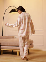 Set of 3 Cotton GAUZE Night Suit Set - SanskrutiHomes 