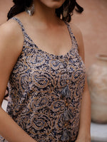 Beige Color Sleeveless Kurta for Women - SanskrutiHomes 