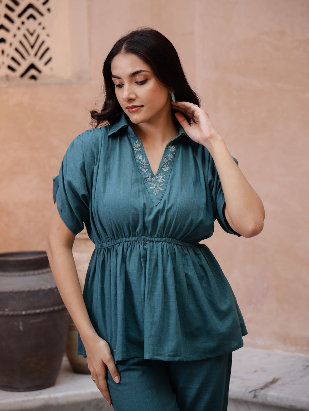 Floral Printed Cord Set - SanskrutiHomes 