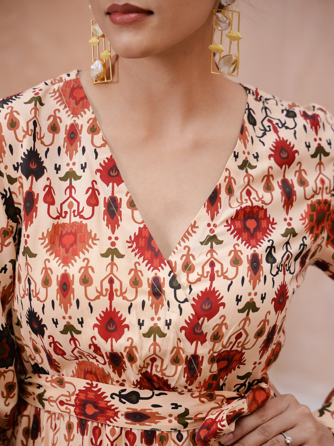 Floral Printed Women Dress - SanskrutiHomes 