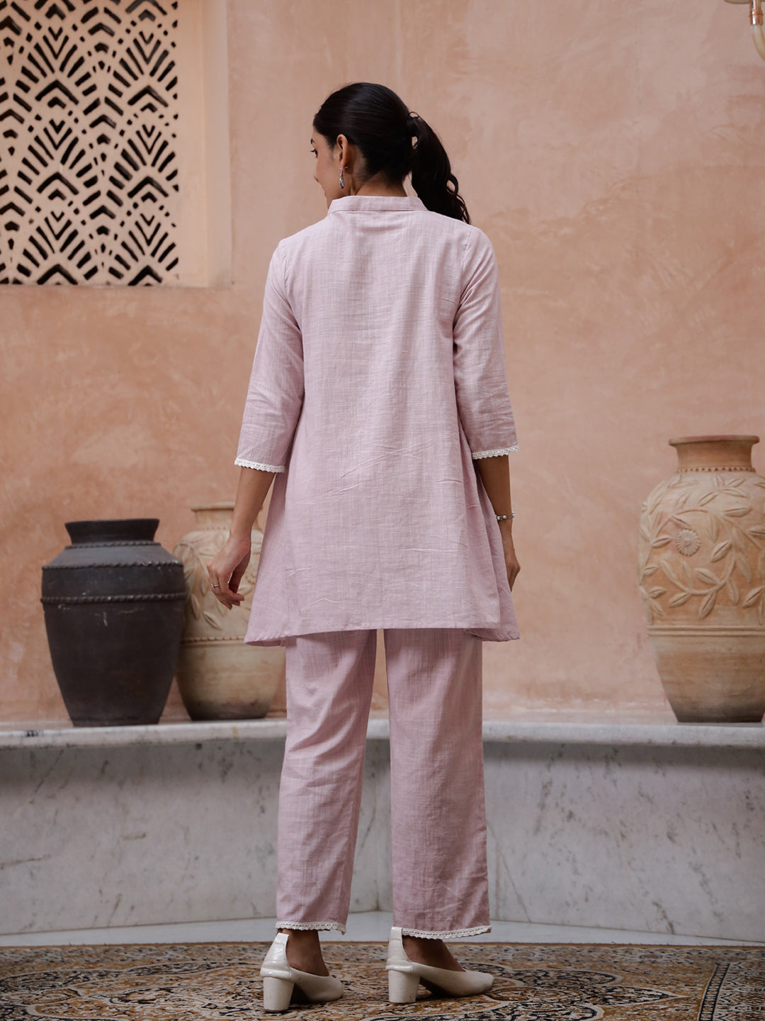 Floral embroidery Coord Set - SanskrutiHomes 