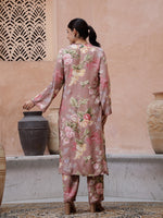 Floral Printed Kurta Set - SanskrutiHomes 