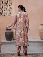 Floral Printed Kurta Set - SanskrutiHomes 