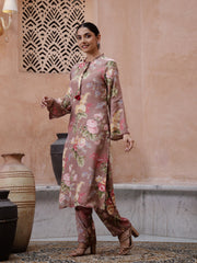 Floral Printed Kurta Set - SanskrutiHomes 