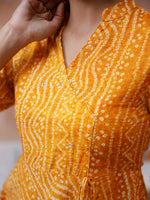 Printed Cotton Ethnic Dress - SanskrutiHomes 