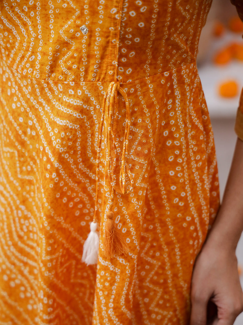 Printed Cotton Ethnic Dress - SanskrutiHomes 