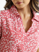 Pink Cotton Slub Night Suit - SanskrutiHomes 