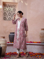 blue leafy Cotton Night Suit - SanskrutiHomes 