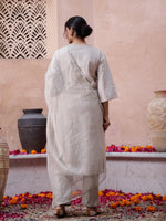 blue leafy Cotton Night Suit - SanskrutiHomes 
