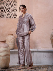 Botanical print Cotton Night SUIT - SanskrutiHomes 