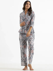 Women Pure Cotton Night Suit - SanskrutiHomes 