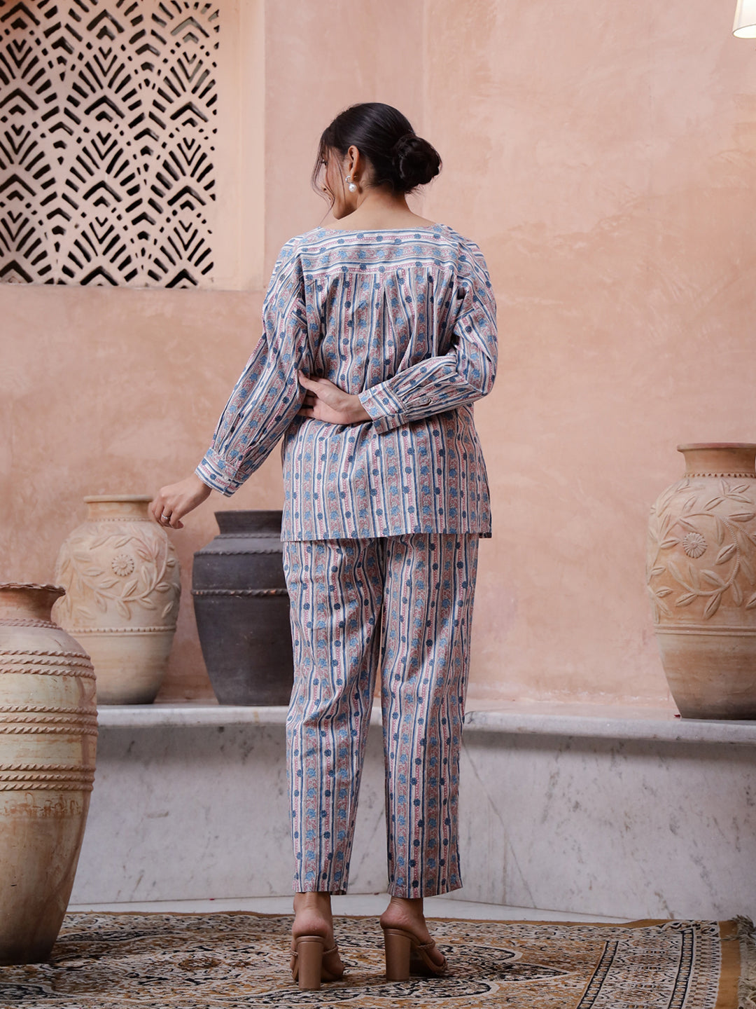 Women Viscose Rayon Night Suit - SanskrutiHomes 