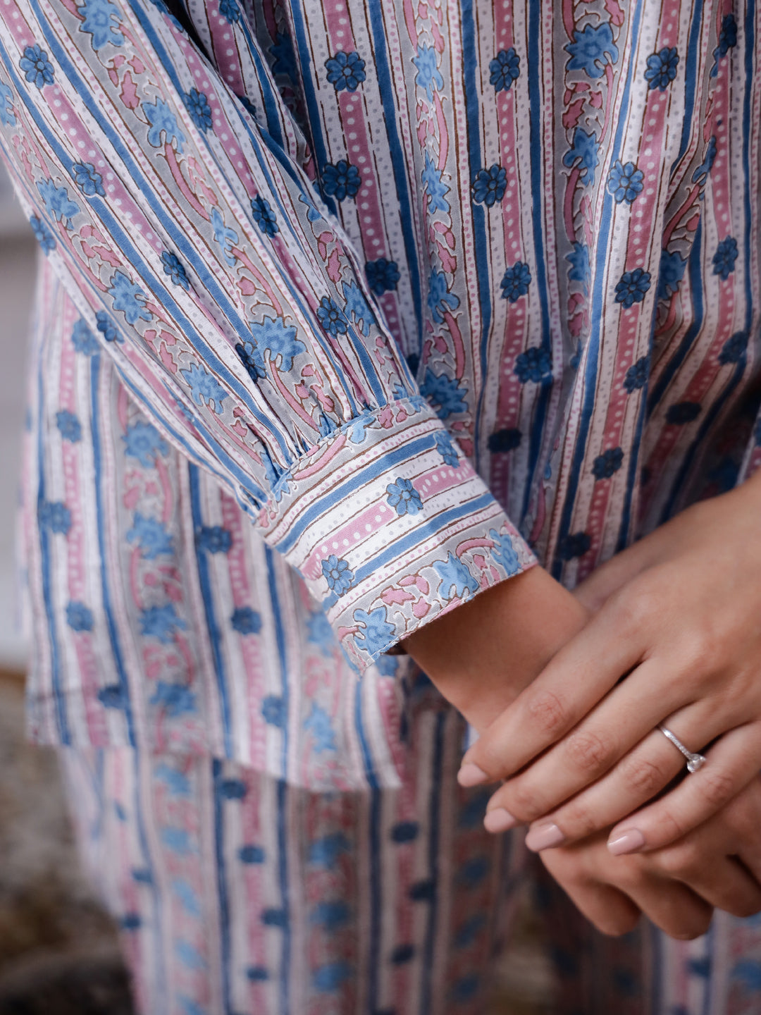 Floral Printed Cord Set - SanskrutiHomes 