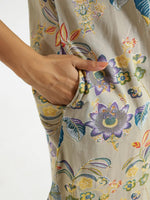 Botanical print Cotton Night SUIT - SanskrutiHomes 