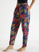 Indigo Printed Pure Cotton Lounge Pants - SanskrutiHomes 