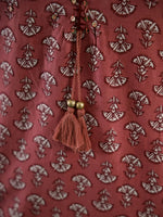 Multi Color Floral Print Round Neck Cotton Kurta for Women - SanskrutiHomes 