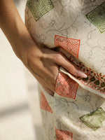 Off White Geometric Print Co-ords Set - SanskrutiHomes 