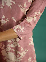 Floral Printed Thread Work Kurta Set for Women - SanskrutiHomes 