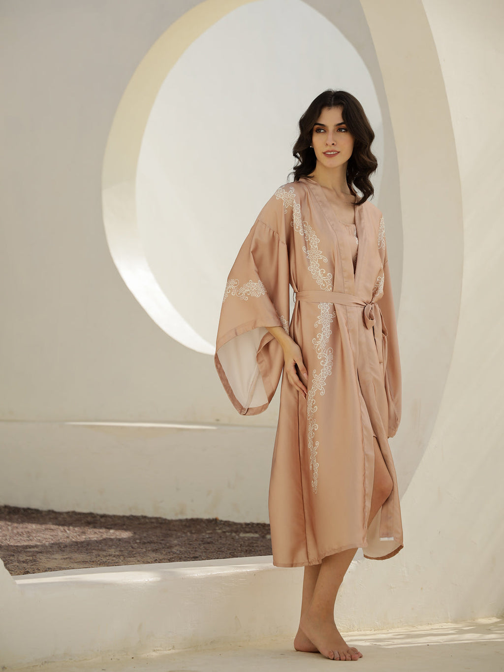 Flower Print Cotton Co-ord Set - SanskrutiHomes 