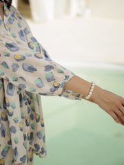 Floral Printed V-Neck Satin Loungewear Set - SanskrutiHomes 