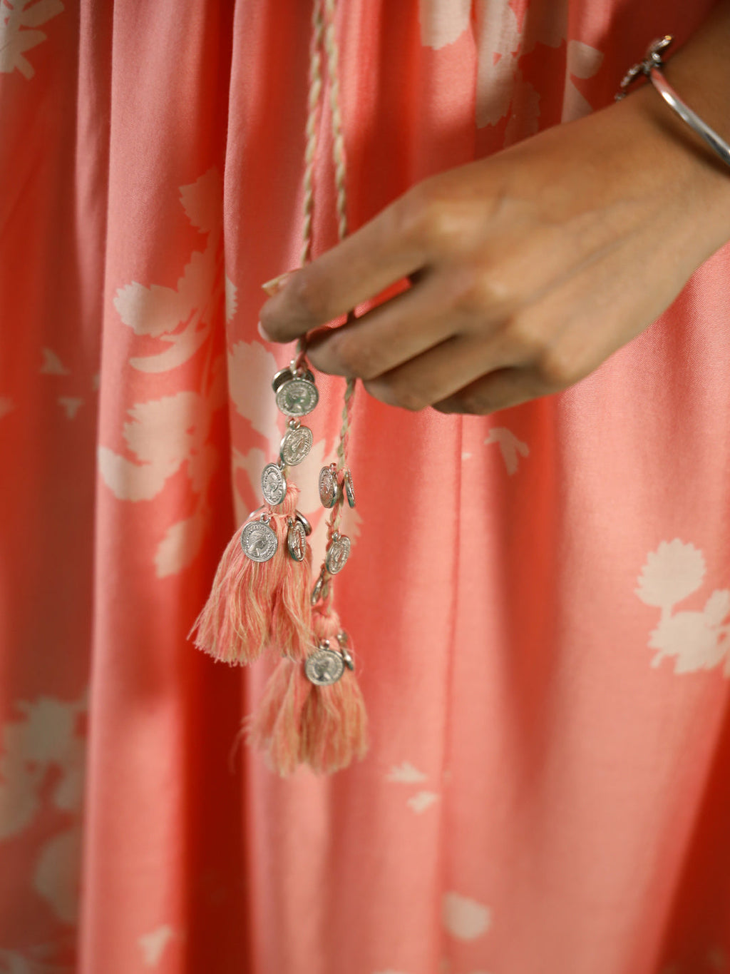 Floral Printed Cotton Kaftan coord Set Women - SanskrutiHomes 