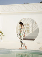 Floral Printed Cotton Ethnic Dress - SanskrutiHomes 