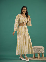 Cotton Printed Full Sleeves Co-Ord Set For Women