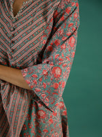 Set of 3 Flower Printed Kurta Set with Dupatta - SanskrutiHomes 