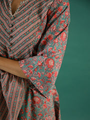 Set of 3 Flower Printed Kurta Set with Dupatta - SanskrutiHomes 