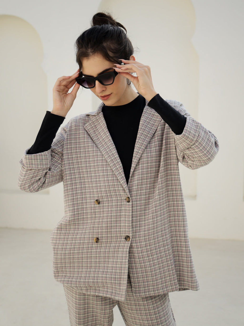 Navy Blue Crushed Velvet Night Suit - SanskrutiHomes 