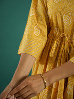 Ethnic Motifs Printed Cotton Kurta Set - SanskrutiHomes 