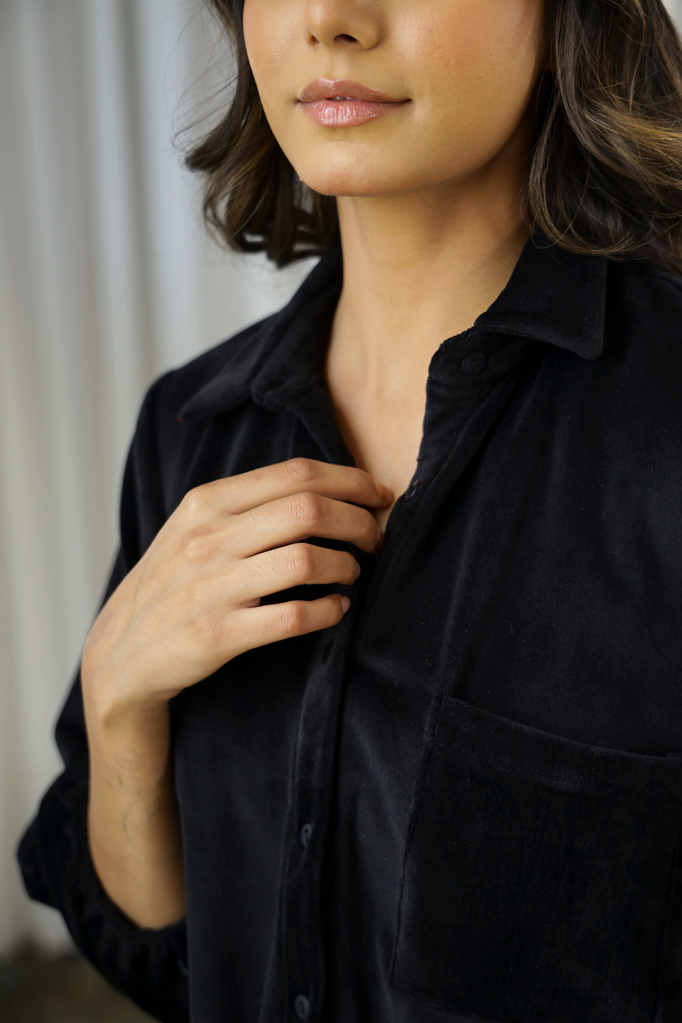 Black Velvet Set - SanskrutiHomes 