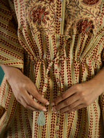 Mustard Kaftan Set - SanskrutiHomes 