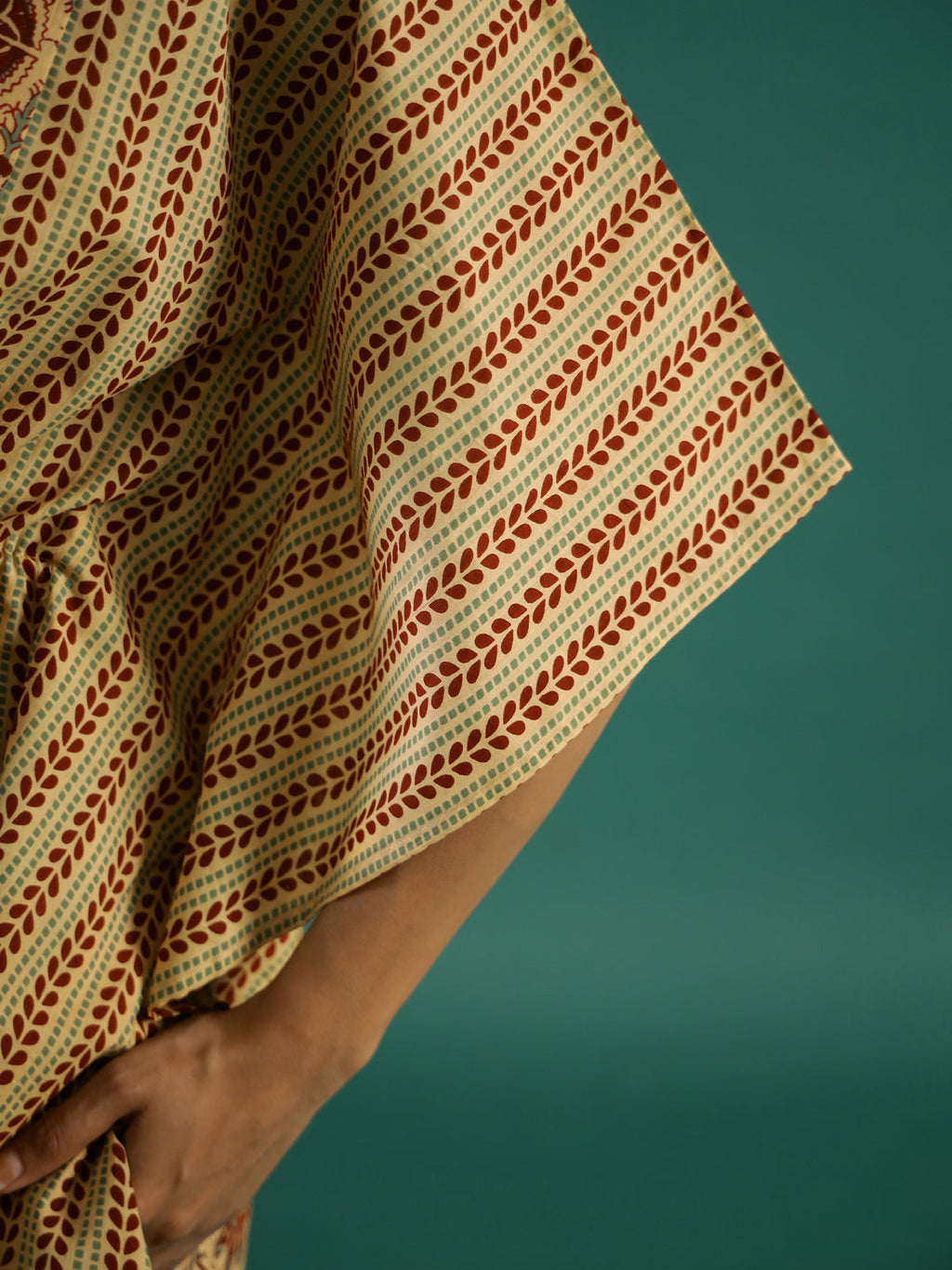 Mustard Kaftan Set - SanskrutiHomes 