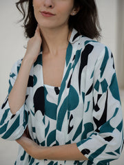 Floral Printed Cotton Dress for Women - SanskrutiHomes 