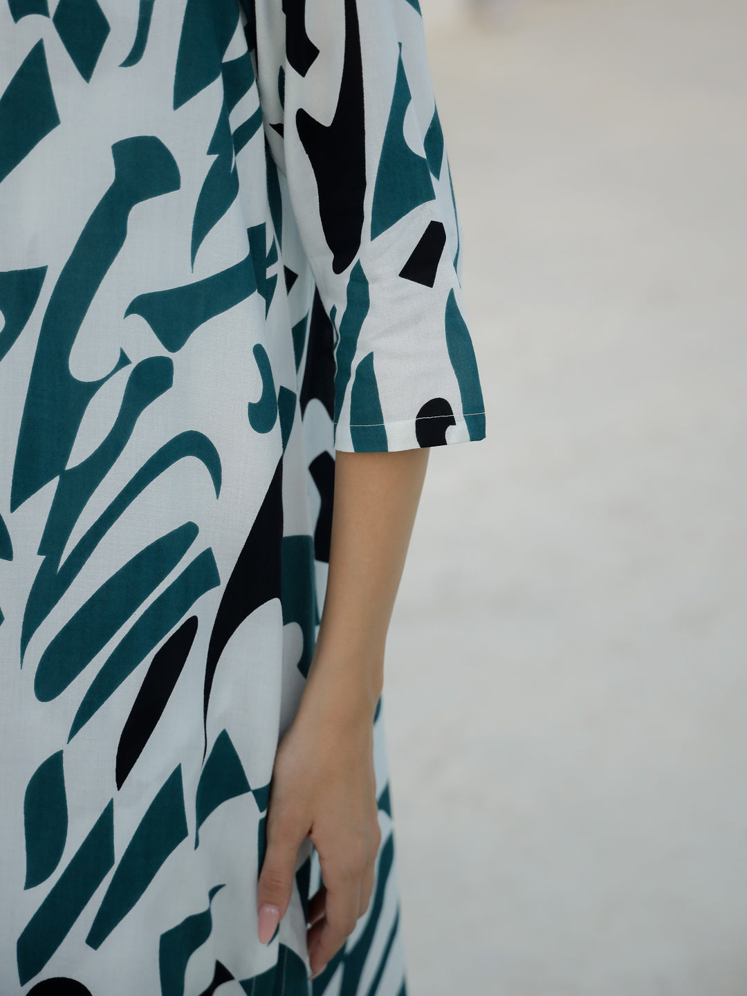 Pink Floral Printed Cotton Kurta with Dupatta - SanskrutiHomes 