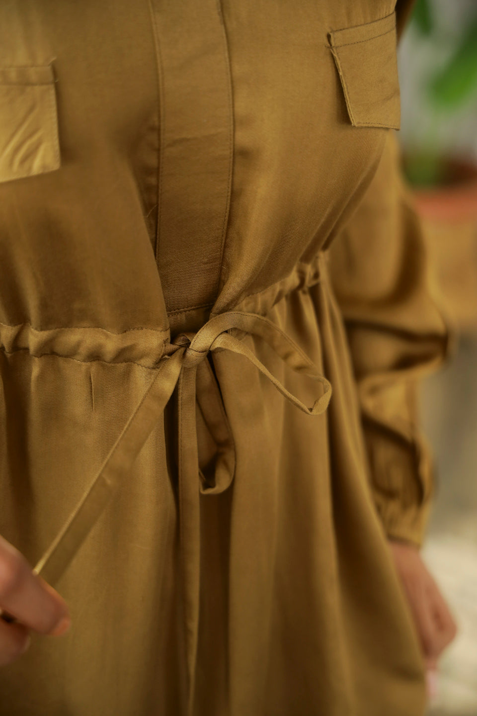 Olive Modal Co-ord Set - SanskrutiHomes 