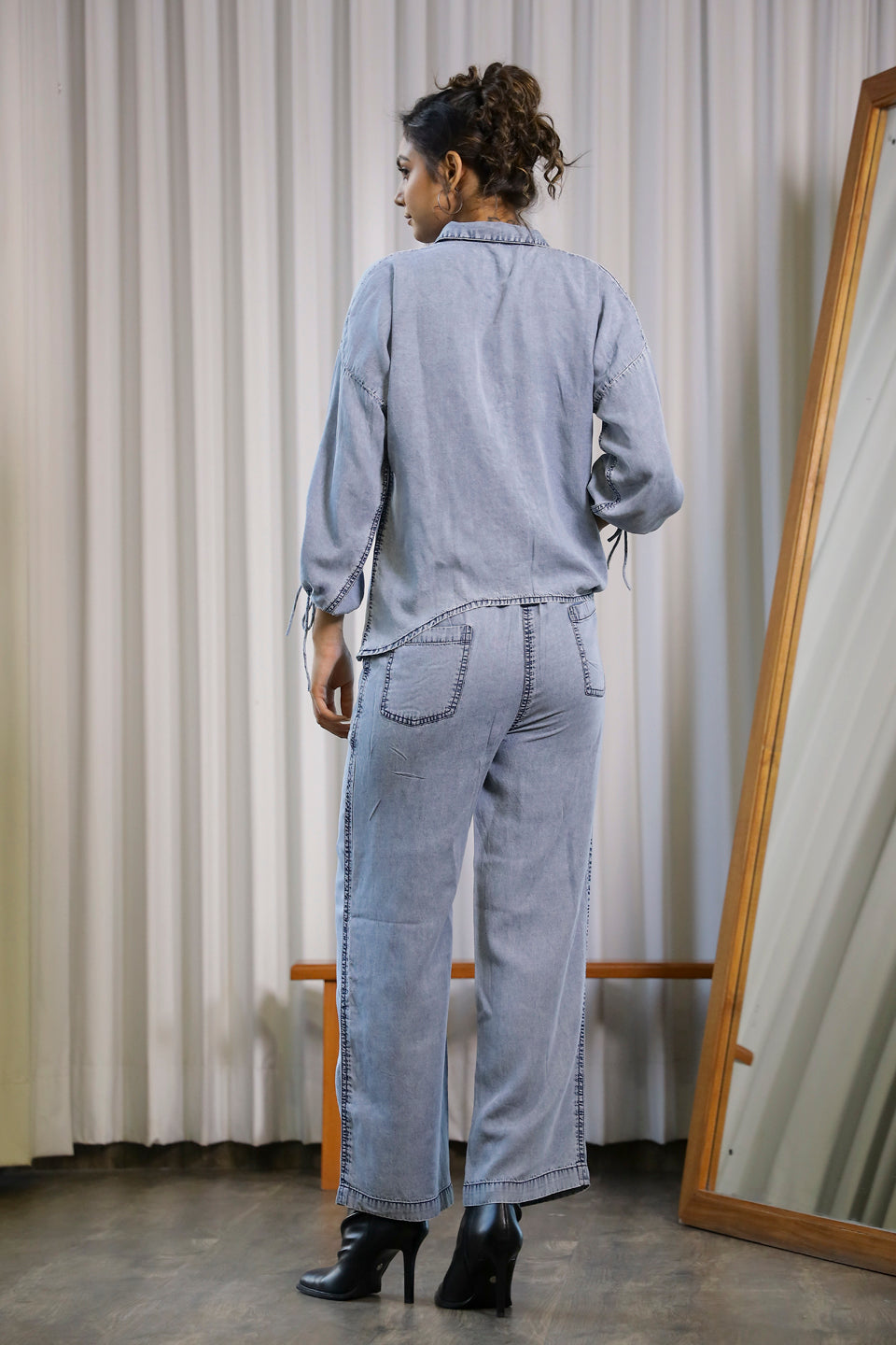 Denim Co-ord Set - SanskrutiHomes 