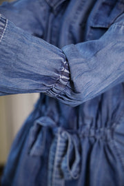 Dark Blue Denim Co-ord Set - SanskrutiHomes 