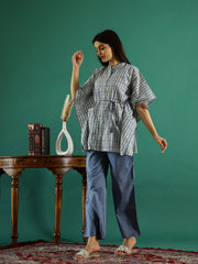 Grey Cotton Kaftan For Women