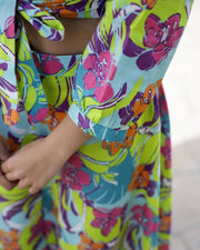 Green skirt co-ord set - SanskrutiHomes 