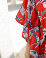 SCARLET DOG PRINT Cotton Kaftan Set - SanskrutiHomes 