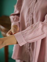 Cotton Solid Pink Co-ord Set for Women - SanskrutiHomes 
