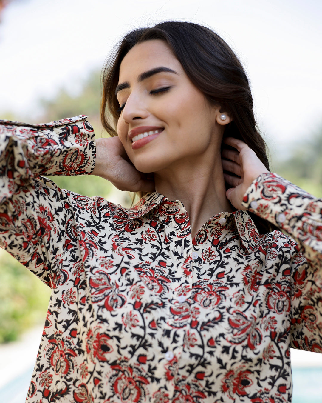 Boroque Floral Night suits - SanskrutiHomes 