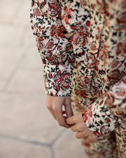 Boroque Floral Night suits - SanskrutiHomes 