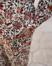 Boroque Floral Night suits - SanskrutiHomes 